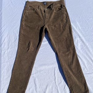 GAP Skinny Corduroy Womans Brown Pants